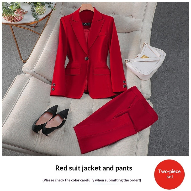 Elegant Goddess-Like High-End Blazer For Spring And Autumn Professional Wear