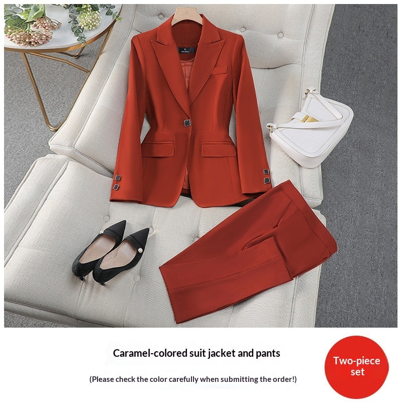 Elegant Goddess-Like High-End Blazer For Spring And Autumn Professional Wear