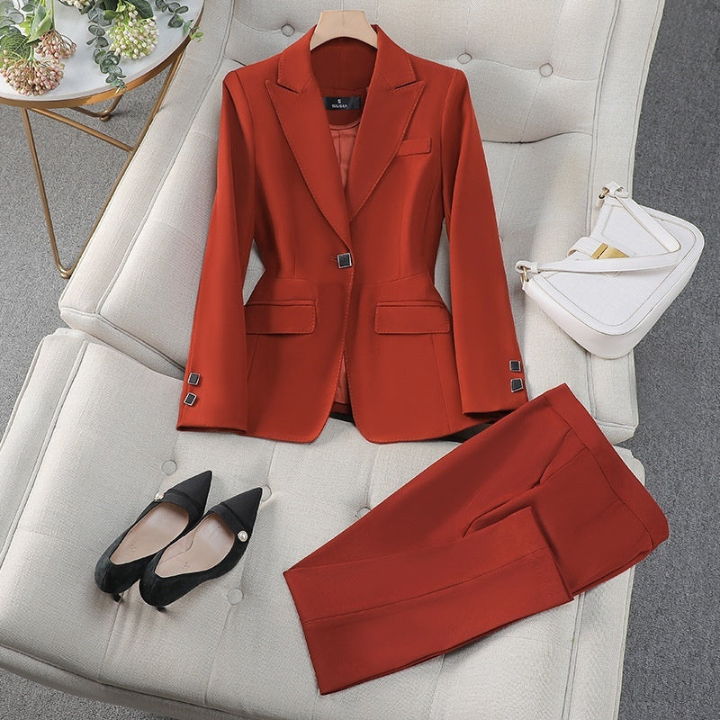 Elegant Goddess-Like High-End Blazer For Spring And Autumn Professional Wear